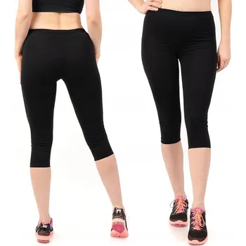 Dámské legíny Dámské 3/4 legíny Capri Legíny na nohy LAEMI 458 Černé XL