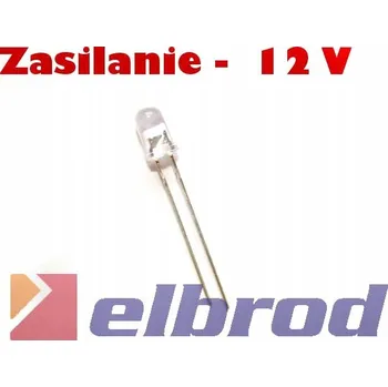 Dioda LED dioda MODRÁ 12V 5mm - (2 ks)