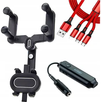 UNIVERZÁLNÍ, PEVNÝ A SILNÝ DRŽÁK TELEFONU NA ZPĚTNÉ ZRCÁTKO DO AUTA