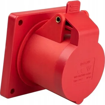 Elektrická zásuvka Ospel červená Elektrická Zásuvka