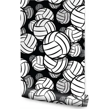 Fototapeta Tapeta pro mládež Černobílá SÍŤOVKA Míče