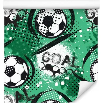 Tapeta Tapeta pro kluka - nápisy, fotbalový vzor
