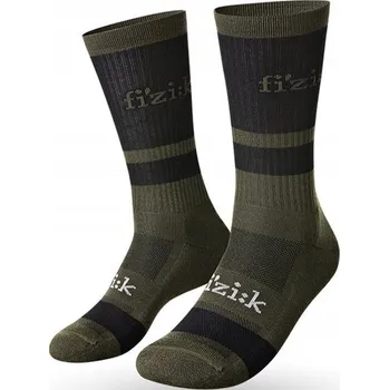 Cyklistické Ponožky FIZIK Off-Road Ponožky vel. armádní/černé