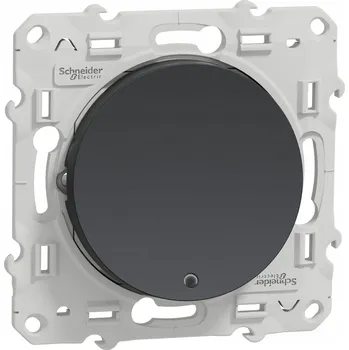 vypínač SCHNEIDER ODACE JEDNOPÓLOVÝ VYPÍNAČ S PODSVÍCENÍM ANTRACIT S540263