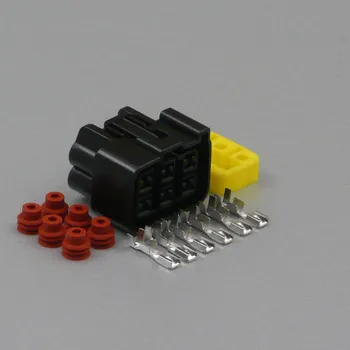 Elektrická zásuvka Sada vodotěsného konektoru 2.8 mm, 6 pólů - zásuvka (samice)