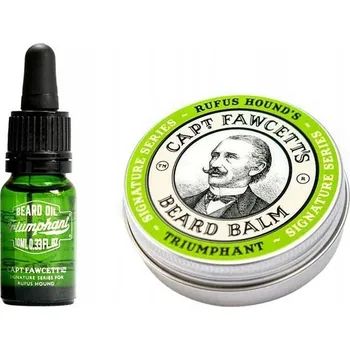 Péče o vousy Sada na vousy CAPTAIN FAWCETT Triumphant Olej 10 ml + Balzám 60 Ml