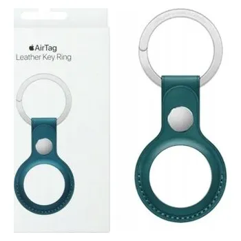 KOŽENÝ PŘÍVĚSEK NA KLÍČE APPLE POUZDRO AIRTAG V LESNÍ ZELENÉ BOZE