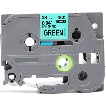 Pásek do tiskárny Páska do tiskárny Brother TZe-S751 24 mm Zelená, silné lepidlo