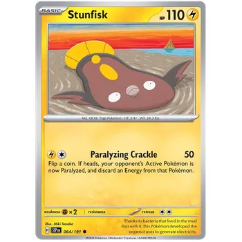Karetní hra Pokémon TCG Stunfisk 064/191