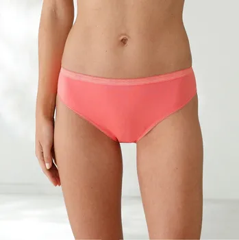 Kalhotky Sada 3 kalhotek midi z pružné bavlny nám. modrá+korálová+pudrová 50/52