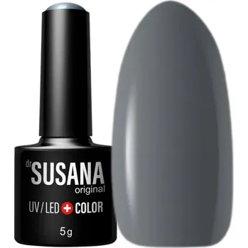 Lak na nehty SUSANA GREY 216 HYBRIDNÍ LAK NA NEHTY TMAVĚ ŠEDÝ HLUBOKÝ POPELAVÝ