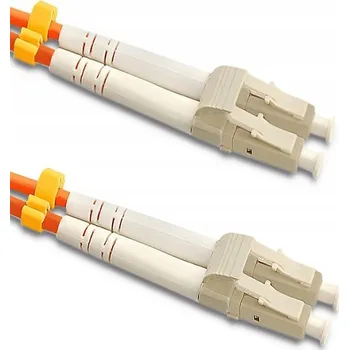 Síťový kabel Optický síťový kabel Qoltec oranžový 10 m