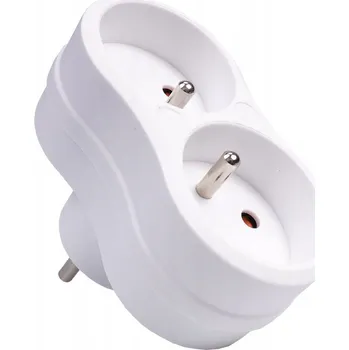 Elektrická zásuvka Bytový Rozbočka 2 zásuvky s uzemněním Z-2 RUM-LUX