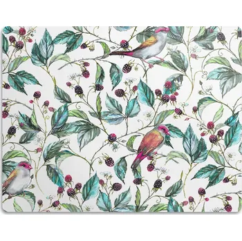 Miska pro psa Pro psa kočku podložka pod misky Ptáci v malinách 45x35