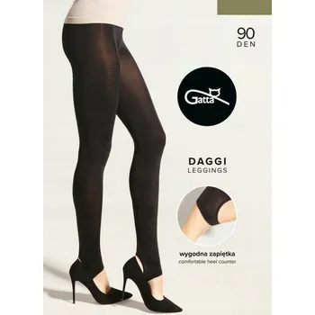 Dámské legíny GATTA DAGGI Lyžařské legíny 90 DEN 4-L / Černá