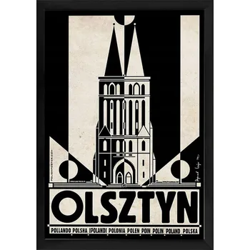 Obraz OBRAZ NA ZEĎ RÁMEČEK RYSZARD KAJA OLSZTYN POHLEDNICE DEKORACE