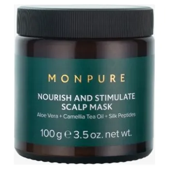 Vlasová regenerace MONPURE Vyživující a Stimulující Maska na Vlasovou Pokožku pro Růst Vlasů 100 g