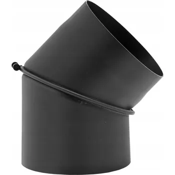 Kouřovod Černé Kouřové Koleno 45° Průměr 130 mm pro Komín