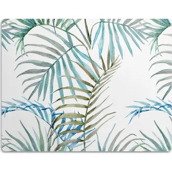 Obraz Vodotěsná podložka pod misku Vzorek Listy 90x60 cm