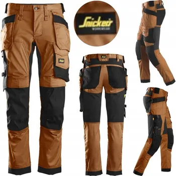 Pracovní obuv Pracovní kalhoty Snickers 6241 elastické Stretch AllroundWork vel. 52 hnědé