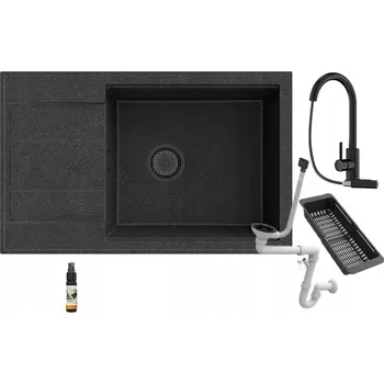 Granitový dřez Jednodřez granitový Granitan černý