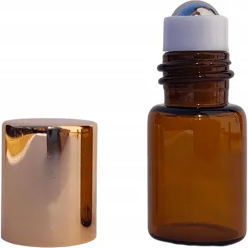 Skleněná lahvička roll-on hnědá 2 ml