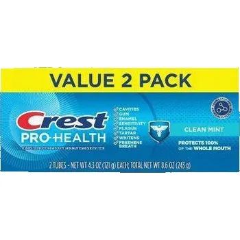 zubní pasta Crest Pro Health Clean Mint 2 x 121 g - Zubní pasta, 2 balení.