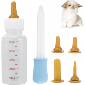 PŘENOSNÁ LAHEV PRO KOJENÍ ŠTĚŇAT/KOŤAT + 4x SAVIČKA