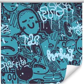 Tapeta Tapeta moderní graffiti kresby do pokoje pro teenagery