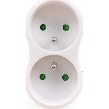 Elektrická zásuvka Elektrická Zásuvka rozbočka Schmith bílá