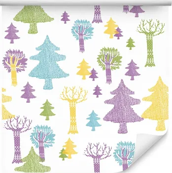 Tapeta Tapeta les, stromy do dětského pokoje