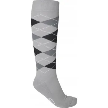 Dámské ponožky Podkolenky York Karo šedo-černé 42-45 HS