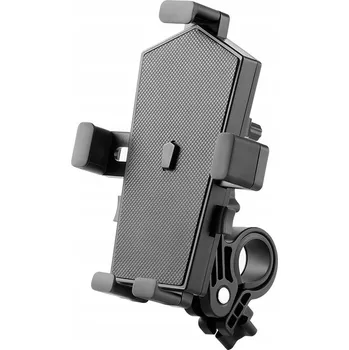 Černý držák na mobilní telefon na kolo