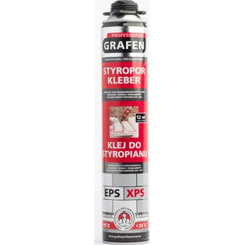 Průmyslové lepidlo Lepidlo Pěnové lepidlo na polystyren EPS/XPS GRAFEN Professional 750ml VYSOCE VÝKONNÉ
