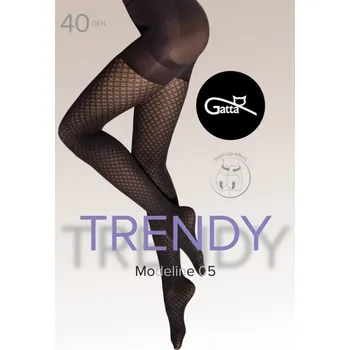 Dámské punčochy Silonkové punčocháče Gatta Modeline 05 40 DEN Barva: Černá, Velikost: S