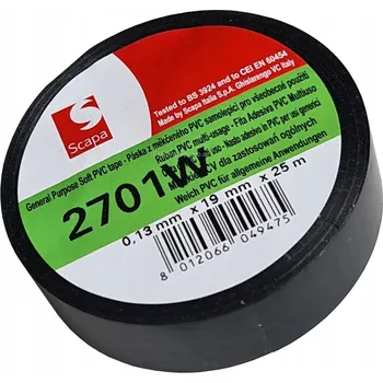 Izolační páska Izolační páska Scapa 2701W 19mm/25m černá, 600V