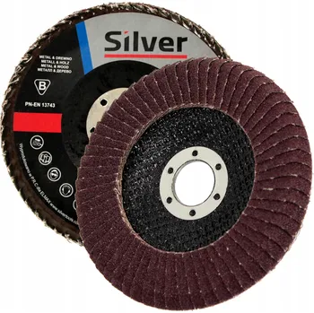 Brusný kotouč Lamelový brusný kotouč pro koutové svary Silvertools S10022 125x22,2 mm P80