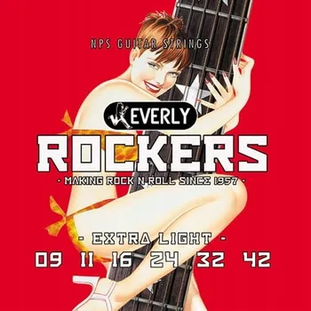 Příslušenství pro strunný nástroj Struny Everly Rockers NPS Extra Light 9-42