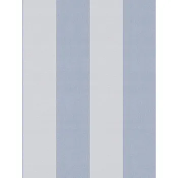 Tapeta TAPETA ROVNOMĚRNÉ MODRÉ PRUHY V BARVĚ DŽÍNOVINY NA VLIESU