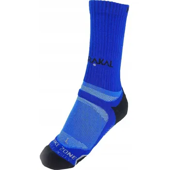 Pánské ponožky PONOŽKY KARAKAL X4 DO PŮLKY LÝTEK 40-48 Modro-černé 1P squashové Ponožky