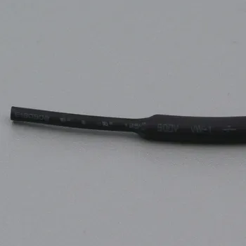 Smršťovací bužírka, 6.4 mm, 2:1, černá, 1 metr