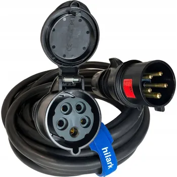 Napájecí kabel Prodlužovací Kabel jednoduchý Hilark 40 m 1 ks zásuvka černý