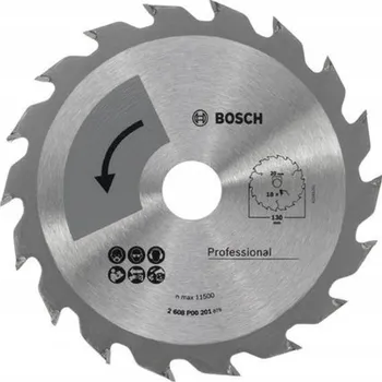 Vrták BOSCH Kotouč na dřevo Professional 18 zubů 130/20/16