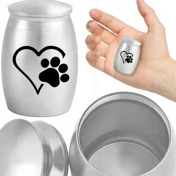 Obraz POHŘEBNÍ URNA NA POPEL pro psa kočku Zvířata Památka Kovová Nádoba