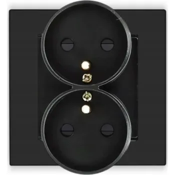 Elektrická zásuvka Černá Elektrická Zásuvka do zdi BSEED