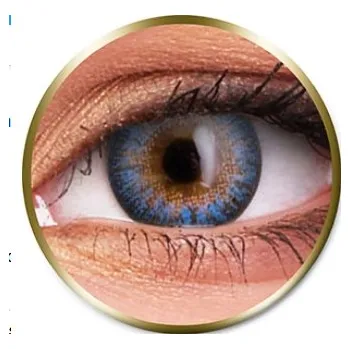 Kontaktní čočky Colourvue Natural Monthly Airy Blue -0,50 (Měsíční kontaktní čočky) -0,50 dioptrie, Airy Blue