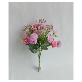 umělá květina Karafiát mini svazek růžový H378 růžový