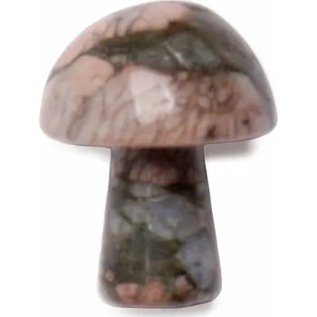 Masážní kámen Gua sha na tvář z labradoritu Mushroom cca 2 cm