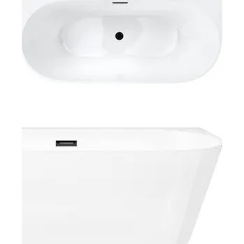 Vana Vana k postavení ke zdi volně stojící Corsan MONO 170 x 80 cm s širokým okrajem