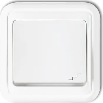 vypínač Schodišťový vypínač pod omítku Karlik bílý WPT-3